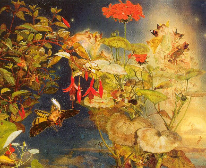 Naish, John George Elves and Fairies: A Midsummer Night's Dream Sweden oil painting art